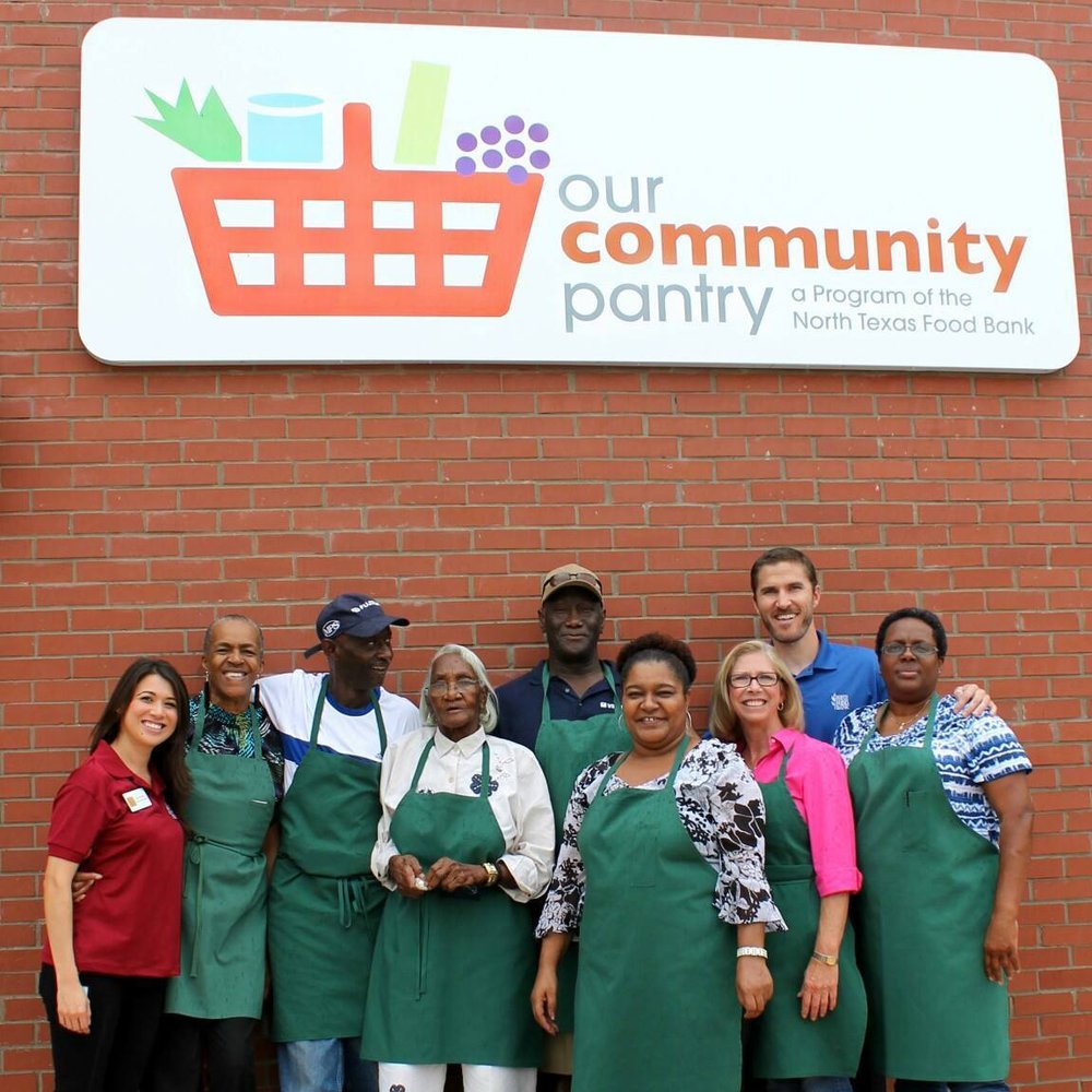 Brad Wendling with the team at Our Community Pantry, a North Texas Food Bank program