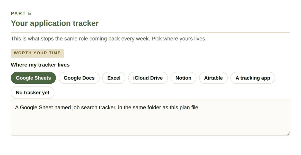 Part 5. Eight tracker presets and one editable line.
